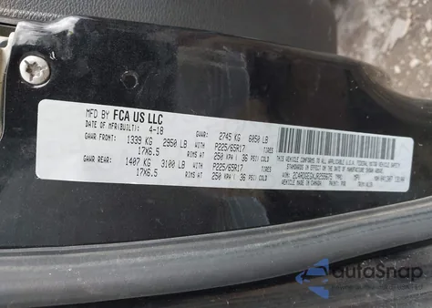 2018 Dodge Grand Caravan Gt z USA, uszkodzony, nr VIN 2C4RDGEGXJR255675